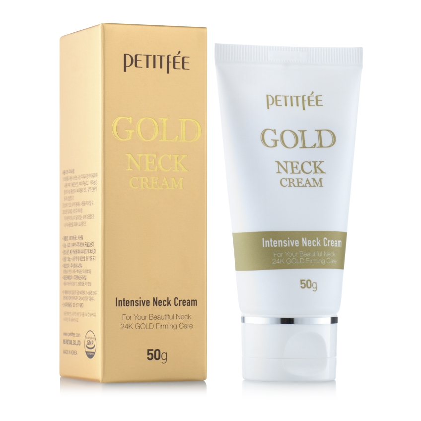 Крем для шеи и декольте с золотом Petitfee Gold Neck Cream