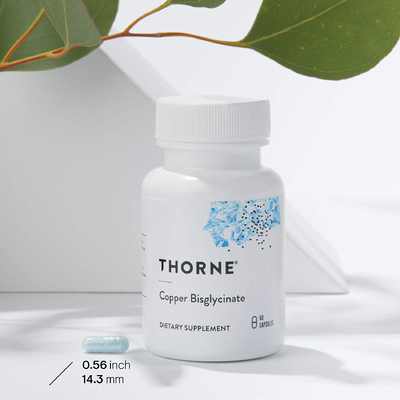 Бисглицинат меди / Copper Bisglycinate, Thorne Research, 2 мг, 60 капсул