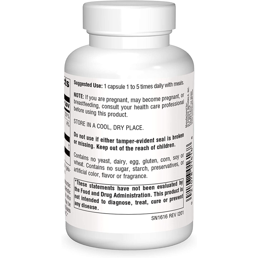 Аскорбил пальмитат / Ascorbyl Palmitate, Source Naturals, 500 мг, 90 капсул