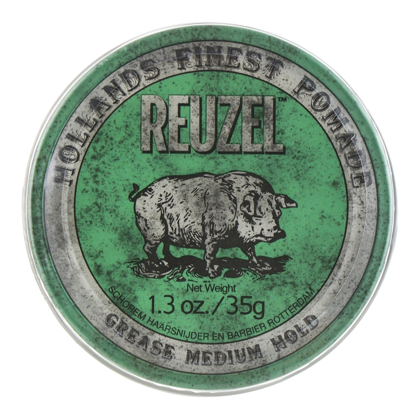 Помада для укладки волос Reuzel Green Grease Medium Hold Pomade