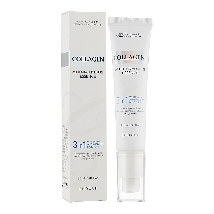Осветительная эссенция для лица с коллагеном Enough 3in1 Collagen Whitening Essence