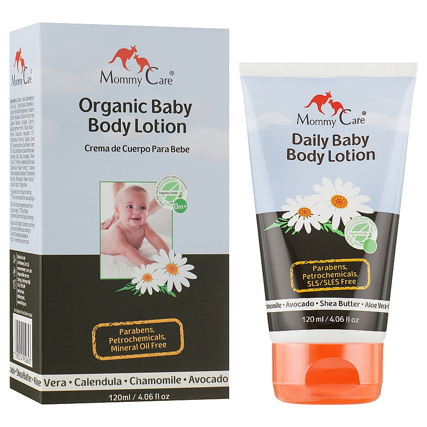 Увлажняющий лосьон для новорожденных с органической ромашкой Mommy Care Daily Baby Body Lotion