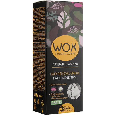 Крем для депіляції обличчя «Чутливий» WOX Smooth Expert Hair Removal Cream Face