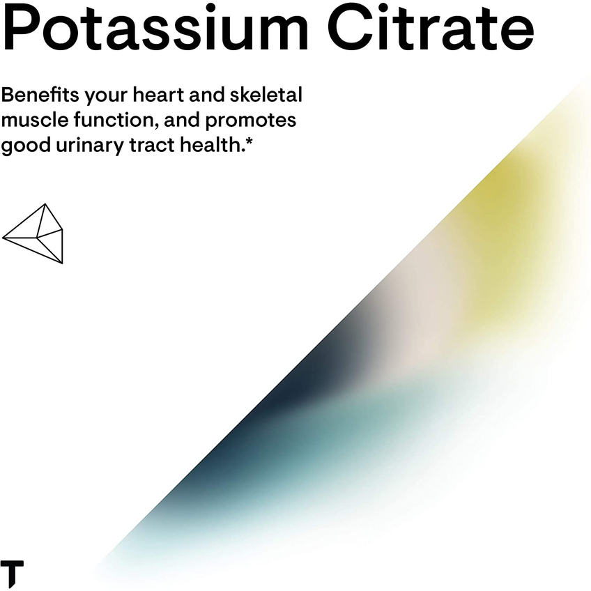 Цитрат калия / Potassium Citrate, Thorne Research, 99 мг, 90 капсул