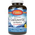 Жир печени трески с витамином А с лимонным вкусом / Cod Liver Oil Gems Low Vitamin A Lemon Flavor, Carlson Labs, 150 гелевых капсул