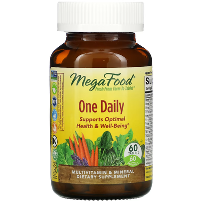 Витамины для приема один раз в день / One Daily, MegaFood, 60 таблеток