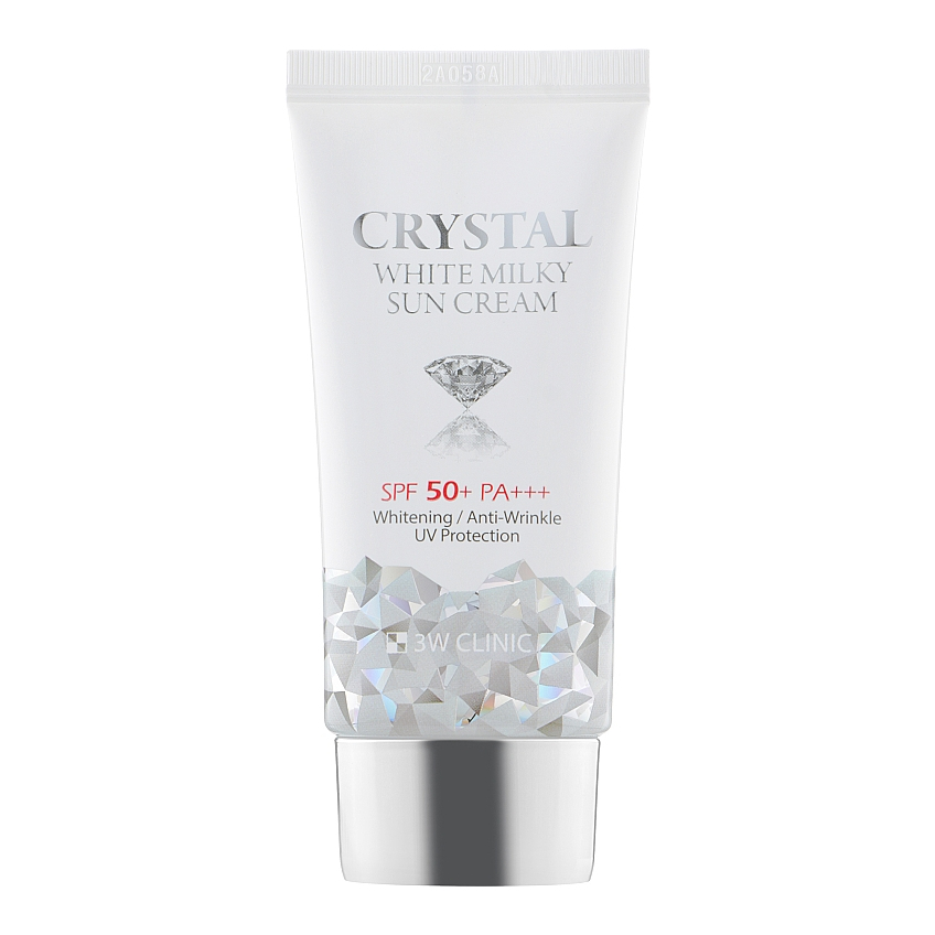 Осветляющий молочный солнцезащитный крем 3W Clinic Crystal White Milky Sun Cream SPF50+ PA+++