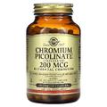 Хром пиколинат / Chromium Picolinate, Solgar, 200 мкг, 180 вегетарианских капсул