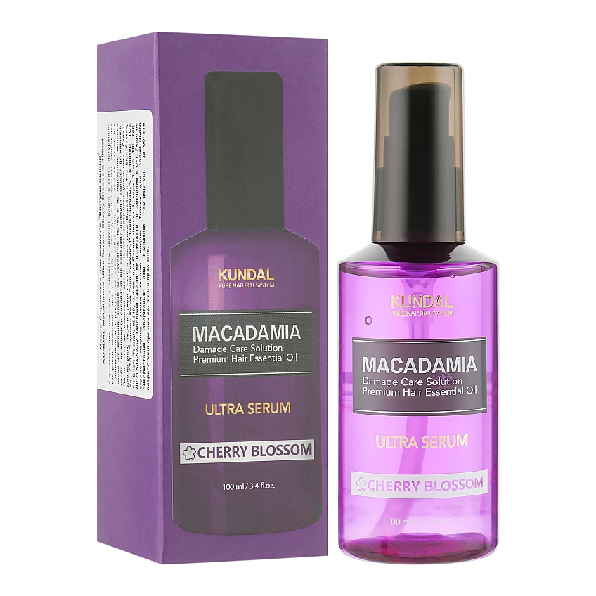 Сыворотка для волос «Цветущая вишня»  Kundal Macadamia Cherry Blossom Ultra Serum