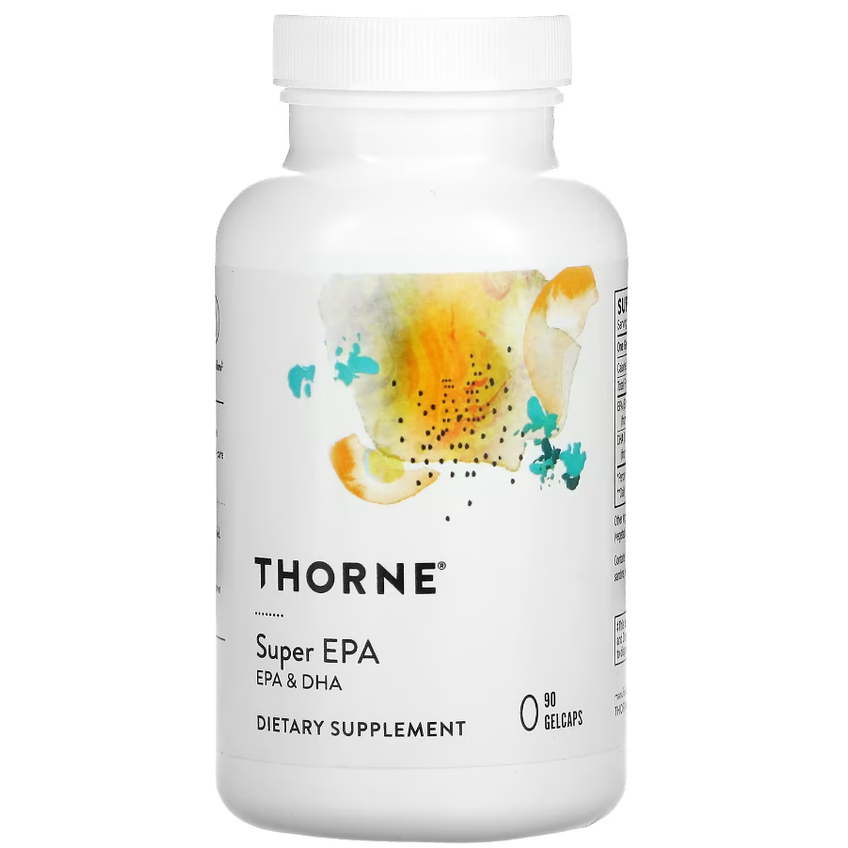 Омега-3 / Super EPA, EPA & DHA, Thorne Research, 90 капсул