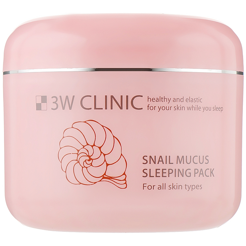 Ночная маска для лица с экстрактом слизи улитки 3W Clinic Snail Mucus Sleeping Pack