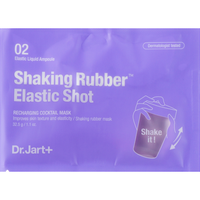 Подтягивающая альгинатная маска Dr.Jart+ Dermask Shaking Rubber Elastic Shot