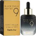 Омолаживающая сыворотка с черной улиткой и пептидами Farmstay Black Snail & Peptide 9 Perfect Ampoule
