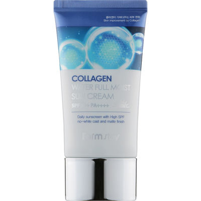 Зволожувальний сонцезахисний крем з колагеном Farmstay Collagen Water Full Moist Sun Cream SPF50+/PA++++