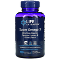 Супер омега-3 из рыбьего жира с ЭПК и ДГК / Omega Foundations Super Omega-3, Life Extension, 120 гелевых капсул