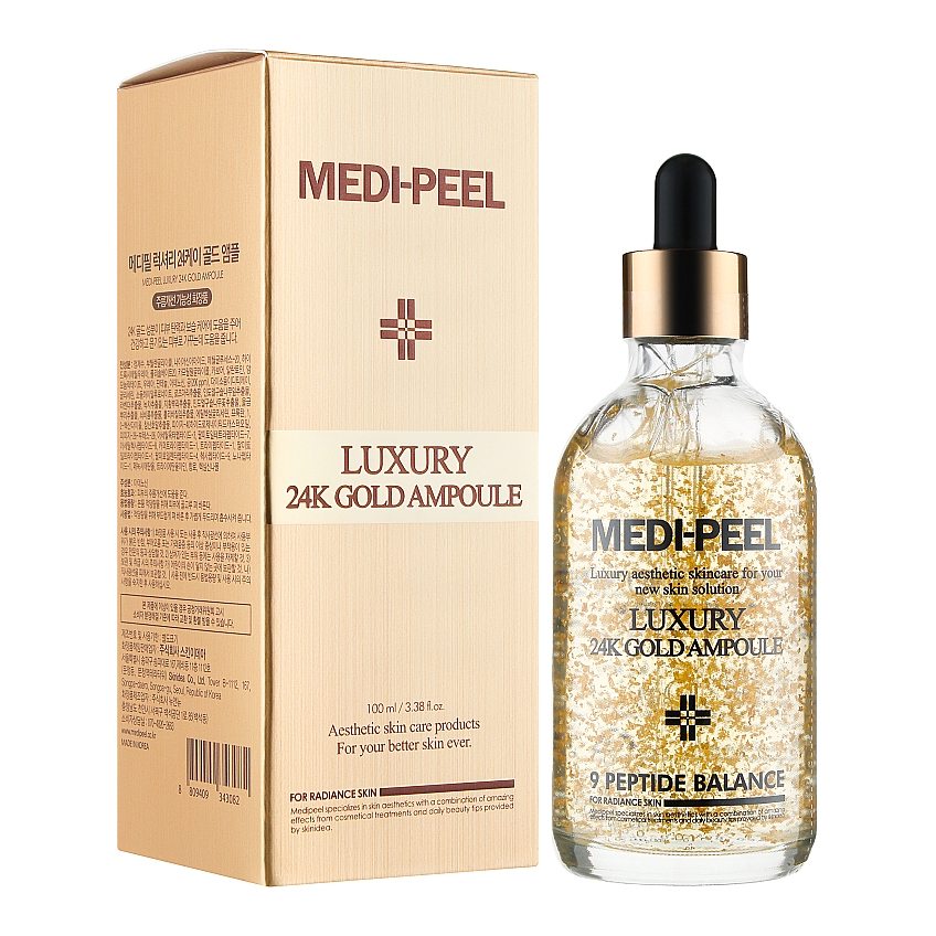Антиоксидантная сыворотка укрепляющая с золотом Medi-Peel Luxury 24K Gold Ampoule