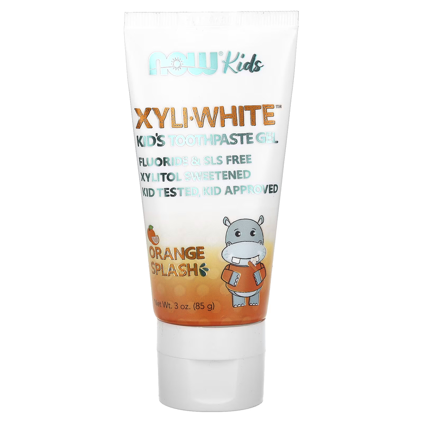 Зубная паста-гель для детей со вкусом апельсина NOW Foods Solutions XyliWhite