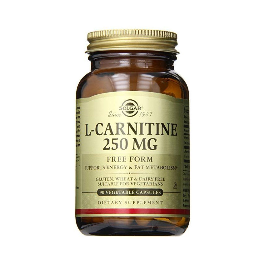 L-карнитин / L-Carnitine, Solgar, 250 мг, 90 вегетарианских капсул
