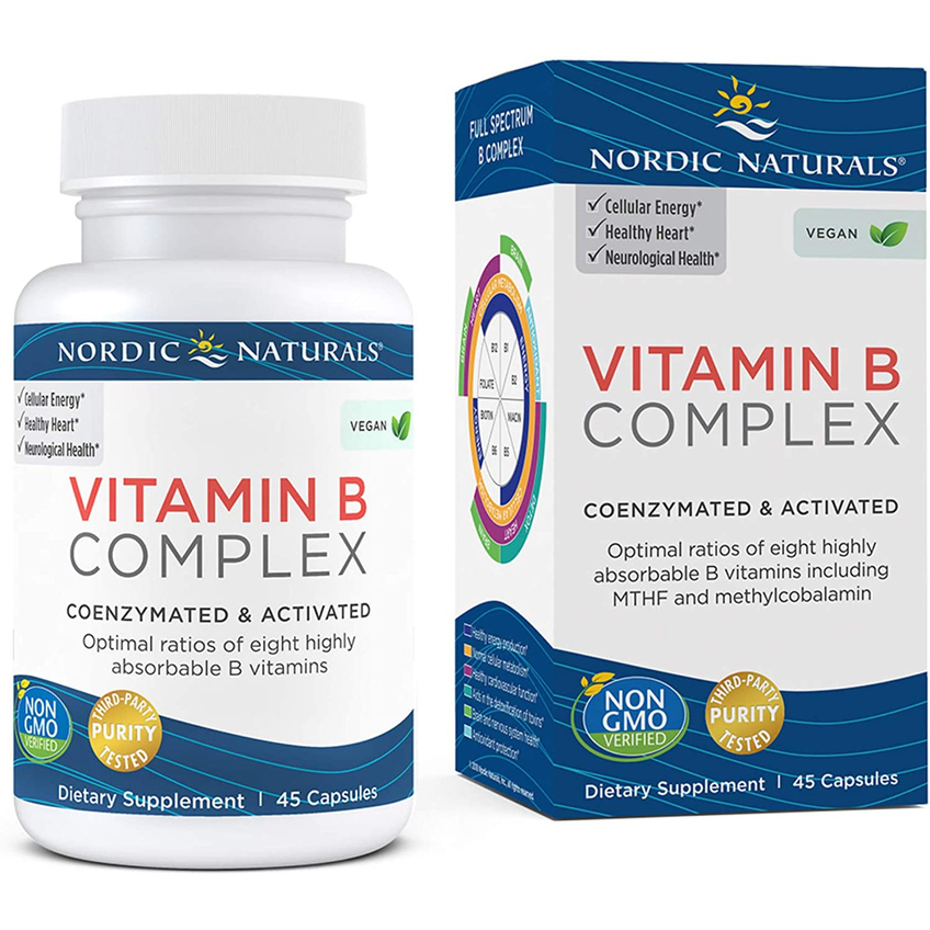 Витамин B / Vitamin B Complex, Nordic Naturals, 45 капсул