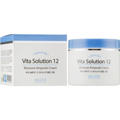 Увлажняющий крем для лица с витамином В Jigott Vita Solution 12 Moisture Ampoule Cream
