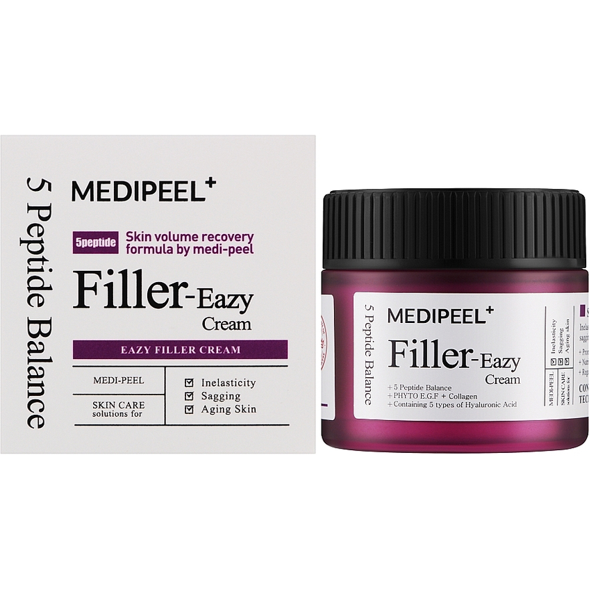 Укрепляющий крем-филлер с пептидами и EGF от морщин Medi-Peel Eazy Filler Cream