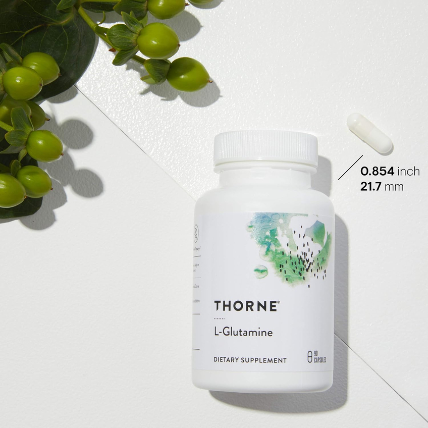 L-глютамин / L-Glutamine, Thorne Research, 500 мг, 90 капсул