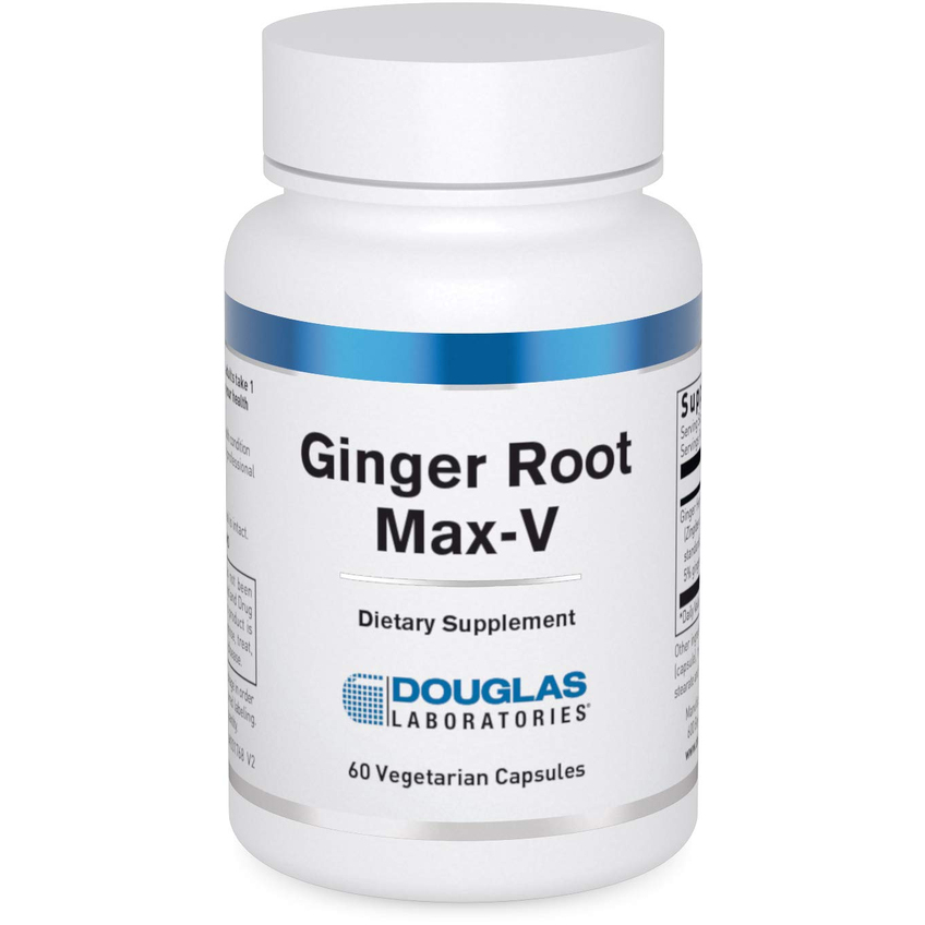 Корень имбиря Макс-V / Ginger Root Max-V Revised, Douglas Laboratories, 350 мг, 60 капсул