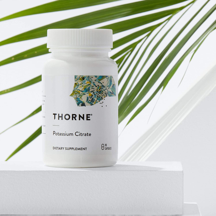Цитрат калия / Potassium Citrate, Thorne Research, 99 мг, 90 капсул