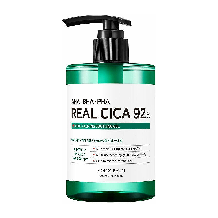 Успокаивающий гель с центелой азиатской и кислотами Some By Mi AHA BHA PHA Real Cica 92% Cool Calming