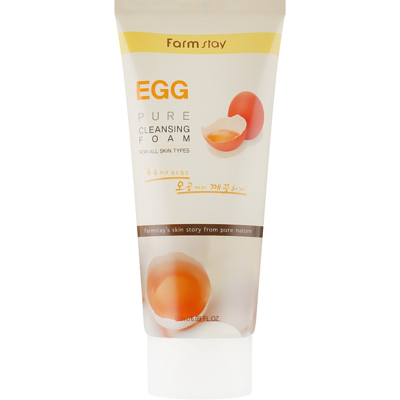 Очистительная пенка с яичным экстрактом FarmStay Pure Cleansing Foam Egg