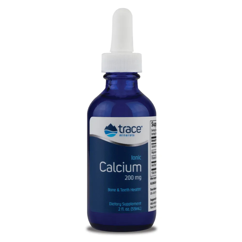 Кальций ионизированный жидкий / Liquid Ionic Calcium, Trace Minerals Research, 200 мг, 59 мл