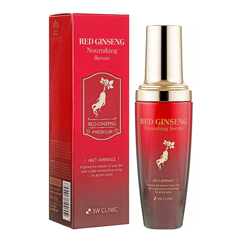 Питательная сыворотка с красным женьшенем 3W Clinic Red Ginseng Nourishing Serum