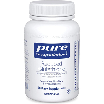 Сниженный глутатион / Reduced Glutathione, Pure Encapsulations, 100 мг, 120 капсул