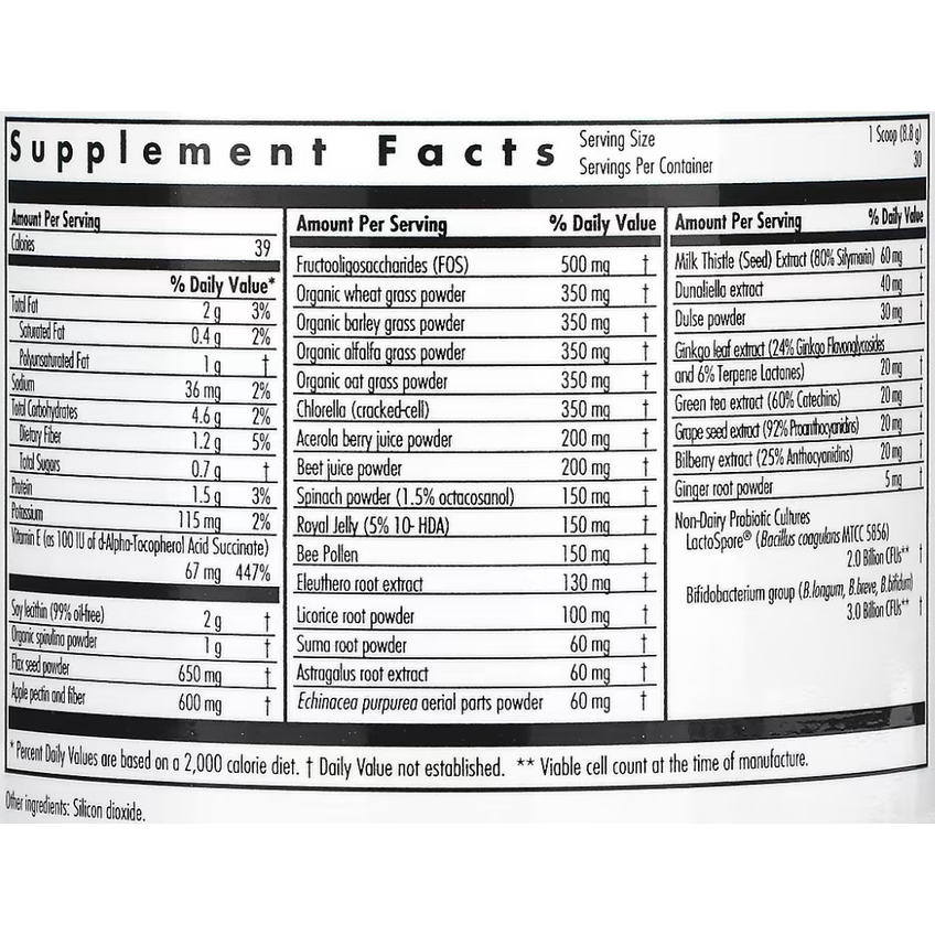 Зеленая пища / ProGreens with Advanced Probiotic Formula, Nutricology, 265 г