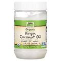 Органічна кокосова олія першого віджиму / Organic Virgin Coconut Oil, Real Food, Now Foods, 355 мл
