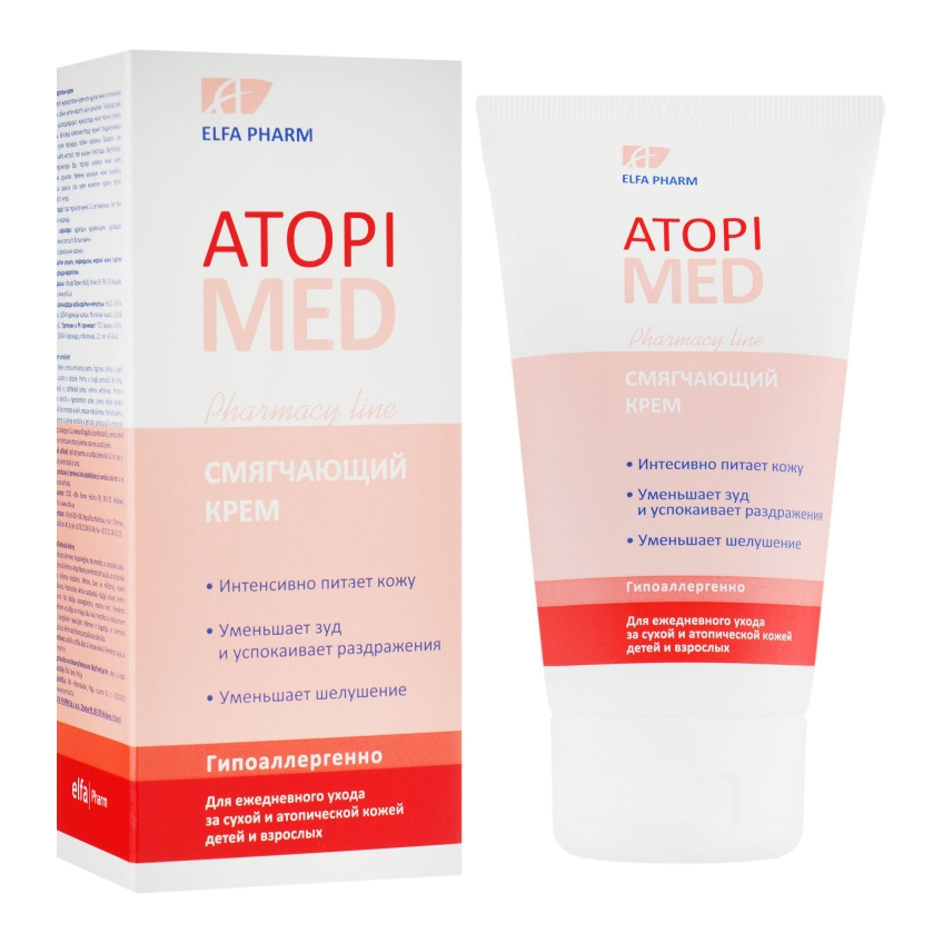 Пом'якшувальний крем для обличчя Elfa Pharm Atopi Med