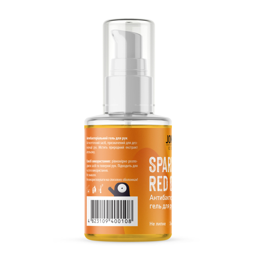 Антибактериальный гель для рук Joko Blend Black Sparkling Red Orange Anti-Bacterial Hand Gel