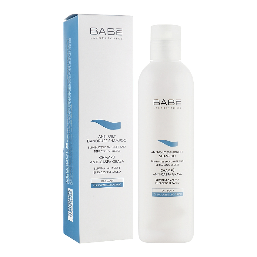 Шампунь против перхоти для жирной кожи головы Babe Laboratorios Anti-Oily Dandruff Shampoo