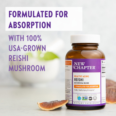 Гриби Рейші / LifeShield Reishi, New Chapter, 60 капсул