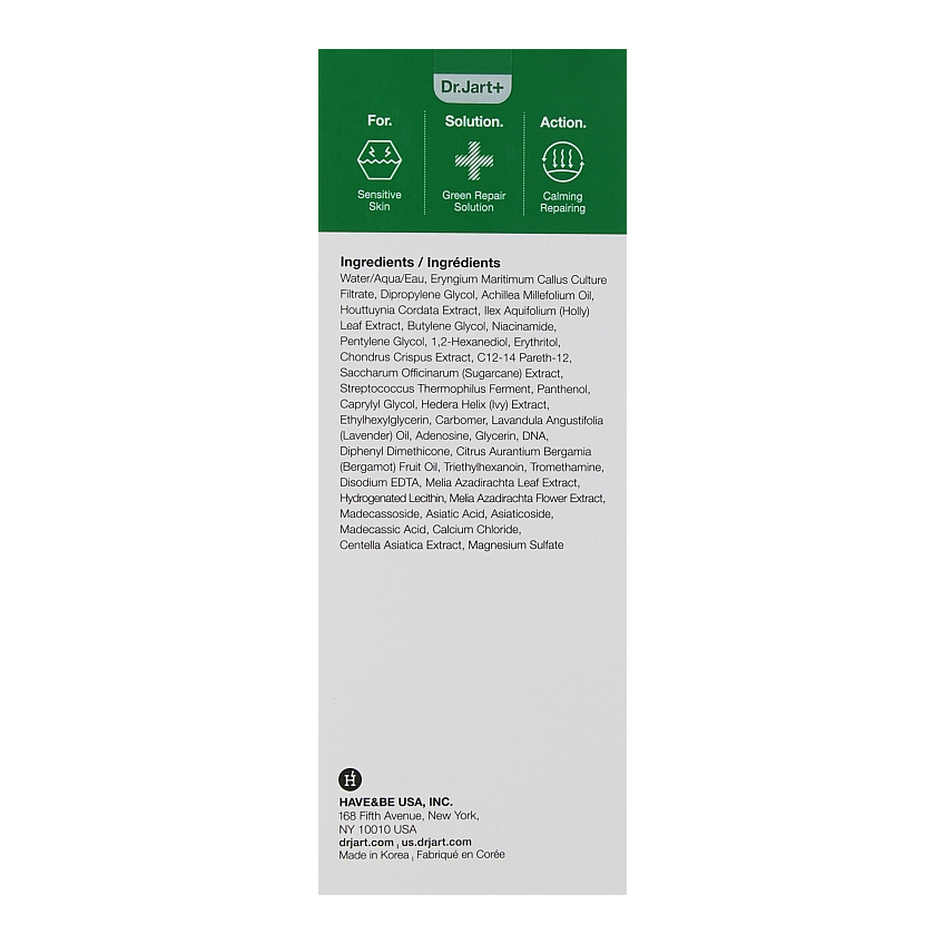 Тонер с экстрактом центели Dr.Jart+ Cicapair Toner Tonique