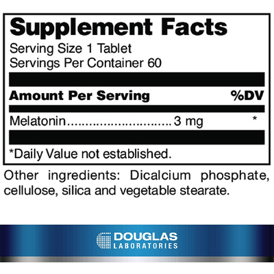 Мелатонин / Melatonin, Douglas Laboratories, 3 мг, 60 таблеток