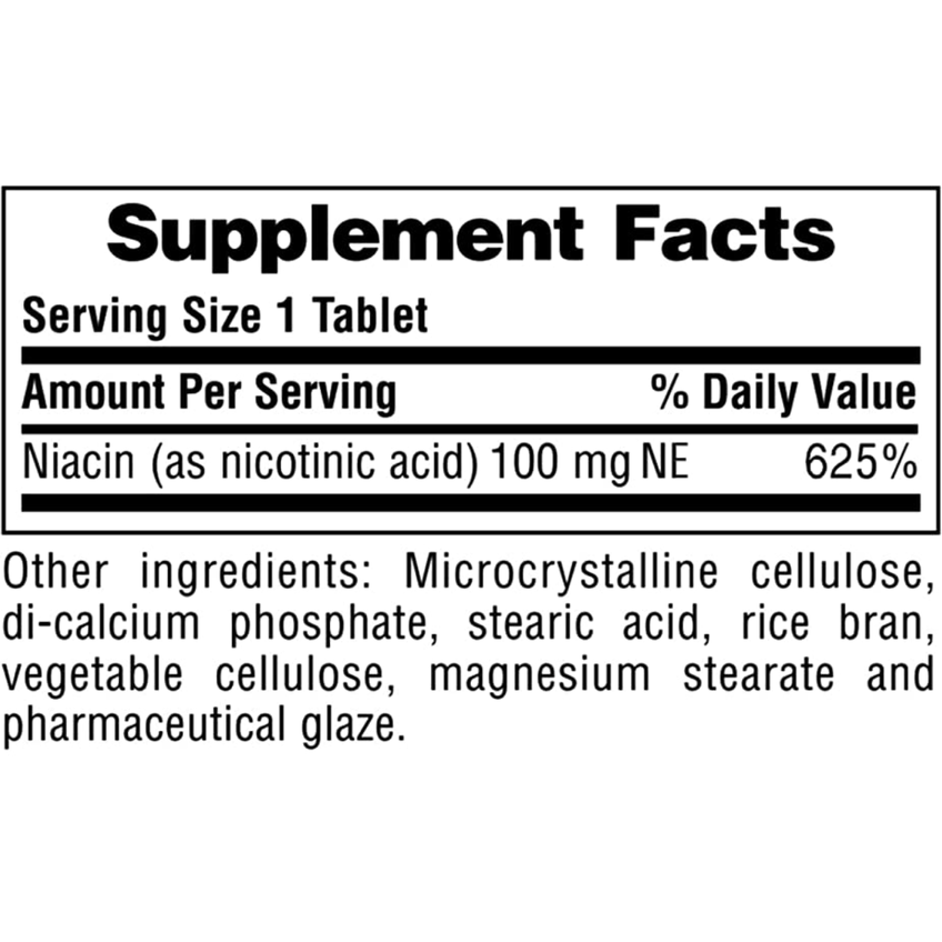 Ниацин / Niacin, Nature's Plus, 100 мг, 90 таблеток
