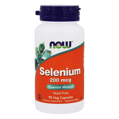 Селен / Selenium, Now Foods, 200 мкг, 90 вегетаріанських капсул