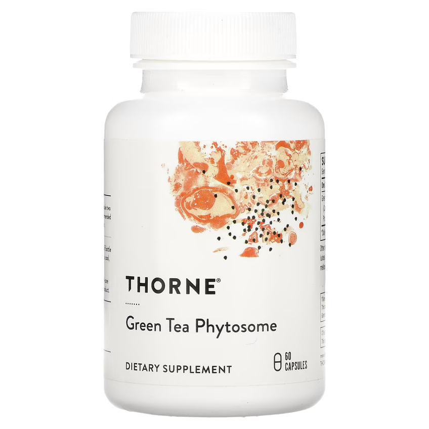 Фитосомы зеленого чая / Green Tea Phytosome, Thorne Research, 250 мг, 60 капсул