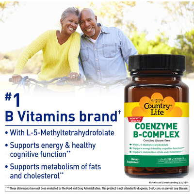 Коензим B-комплекс / Coenzyme B-Complex, Country Life, 60 капсул