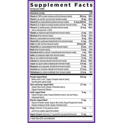 Щоденна мультивітамінна добавка для чоловіків / Every Man's One Daily 40+ Multivitamin, New Chapter, 72 таблетки