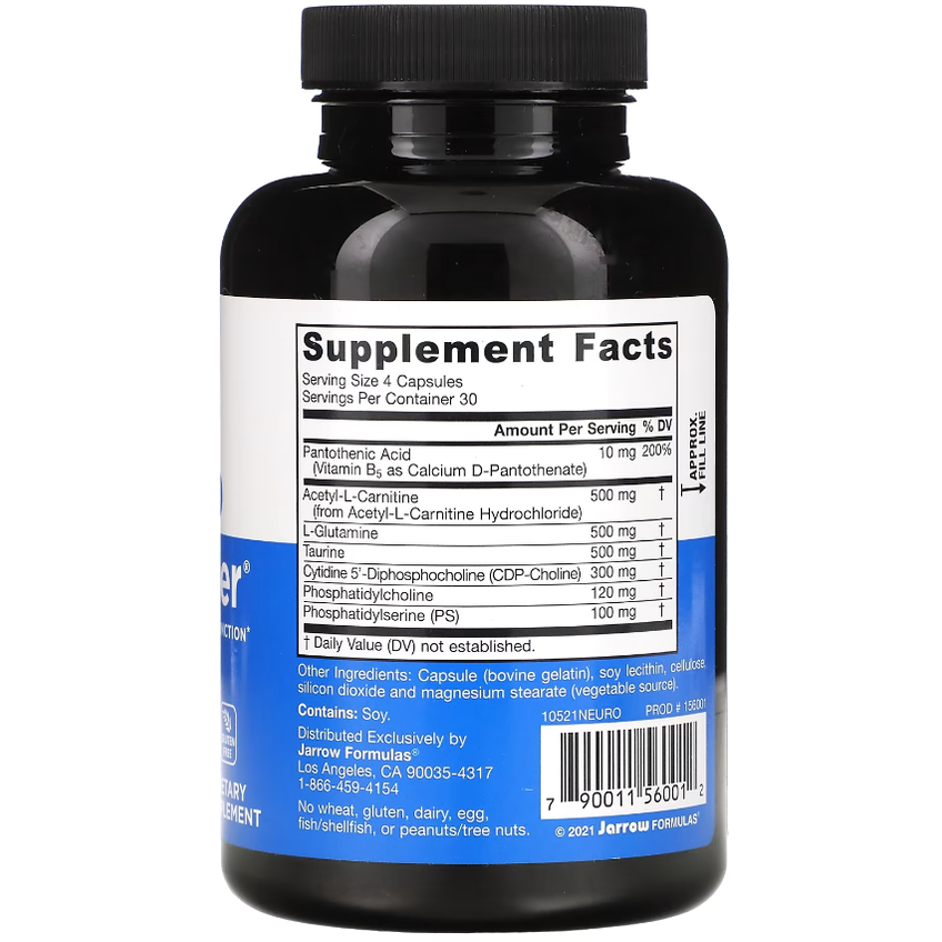 Добавка для нормализации работы мозга / Neuro Optimizer, Jarrow Formulas, 120 капсул