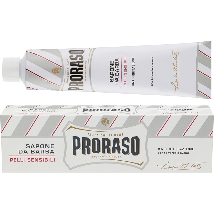 Крем для бритья для чувствительной кожи Proraso White Line Anti-Irritation Shaving Cream