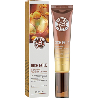 Питательный крем для ухода за кожей век с золотом Enough Rich Gold Intensive Pro Nourishing Eye Cream