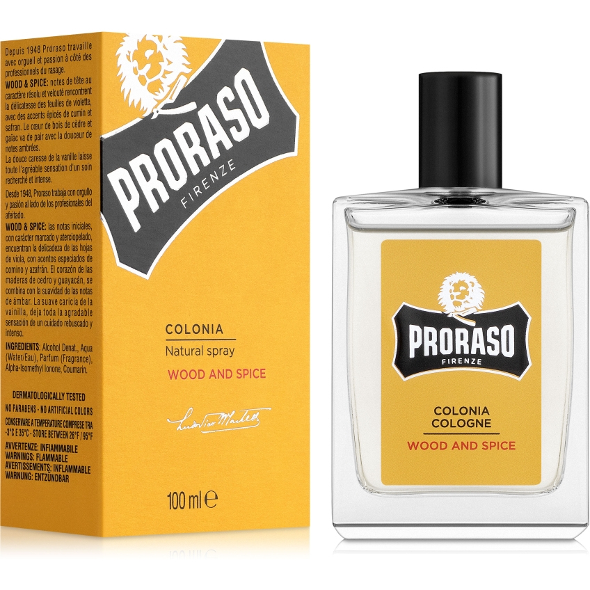 Одеколон Proraso Wood & Spice Cologne